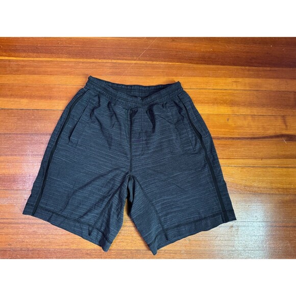 Lululemon Pace Breaker Shorts Lined 9" Heather Black Gray Textured Men's Small - Picture 2 of 6